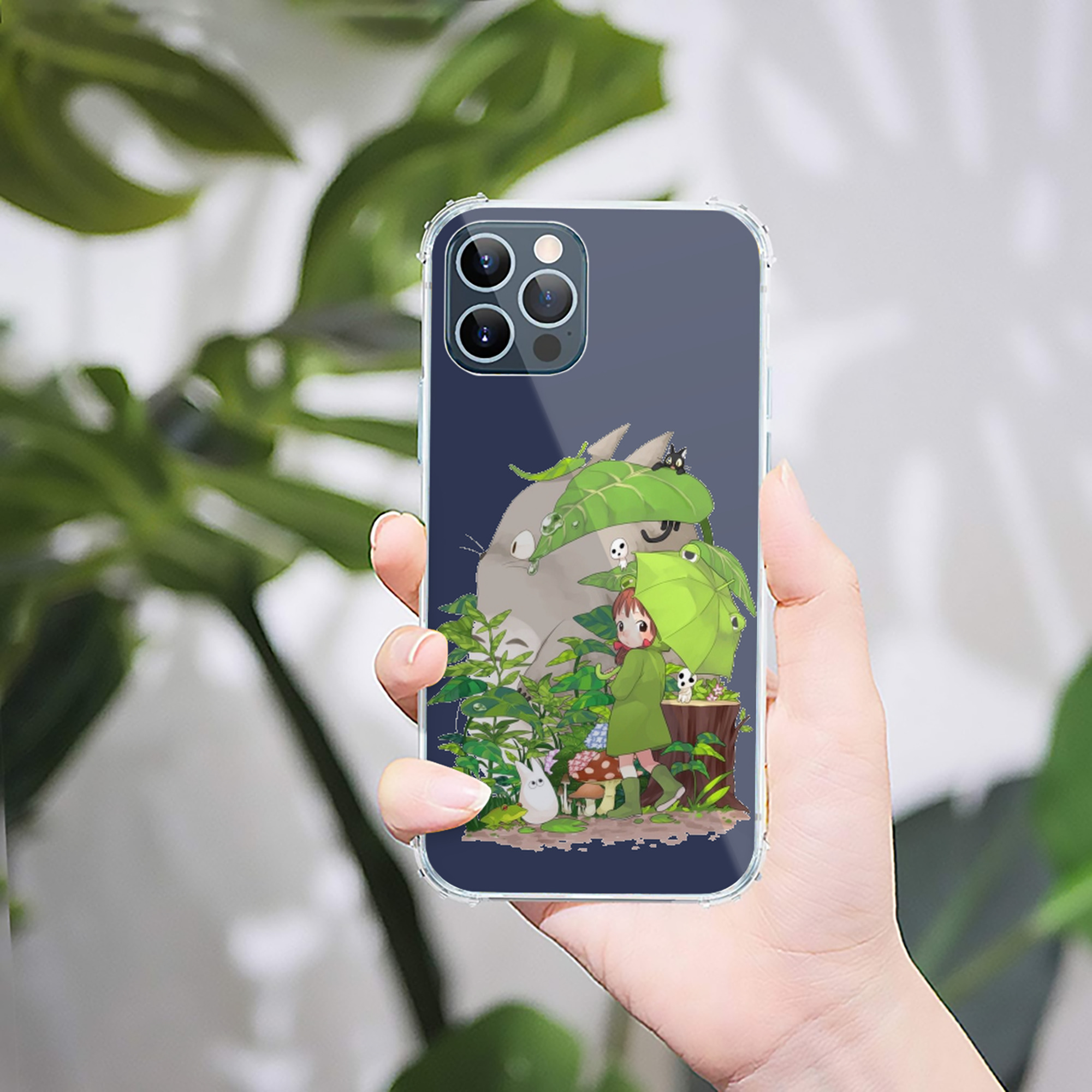 （画像用） となりのトトロ 草壁メイ 草壁サツキ My Neighbor Totoro Satsuki Kusakabe Mei Kusakabe 【iPhone 12シリーズ対応】透明スマホケース（クリアソフトケース）